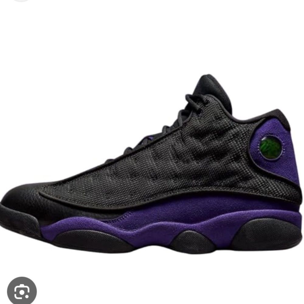 Nike Air Jordan 13 Retro Td Court Black & Purple Lace Up Athletic Sneakers 9